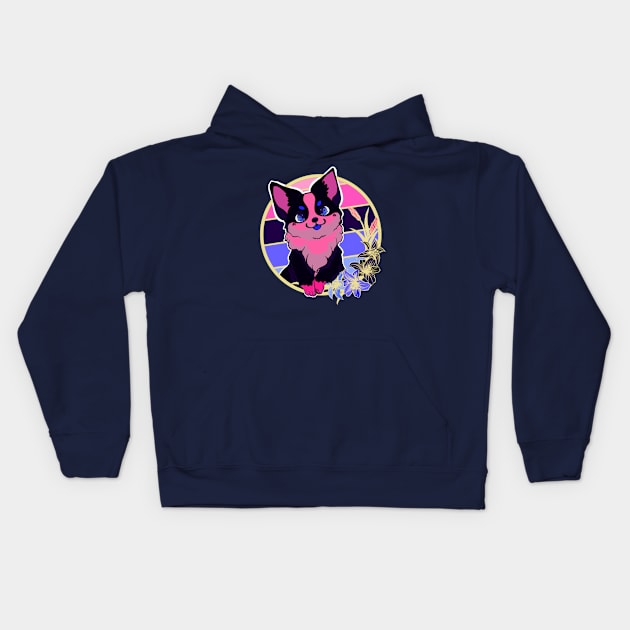 Omnisexual corgi Kids Hoodie by ThBlkBirdDaliah